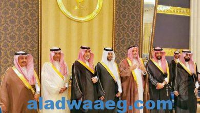 صورة أمراء ووزراء ومسؤولون بالمملكة يشرفون حفل زفاف نايف بن عبود