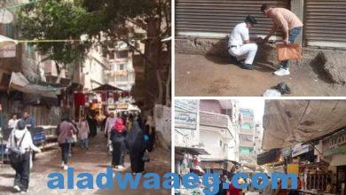 صورة استجابة لشكاوى المواطنين بالجيزه حملات مفاجئة بمنطقة سوق العمارنة بالوراق