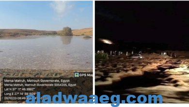 صورة بيانات الموارد المائية والري ومتابعة لسيول مرسي مطروح