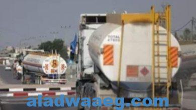صورة دخول شاحنة الوقود إلى قطاع غزة عبر معبر رفح