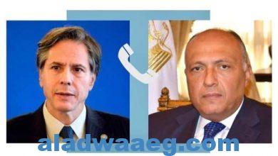 صورة اتصال هاتفي من وزير الخارجية الأمريكي بوزير الخارجية المصري