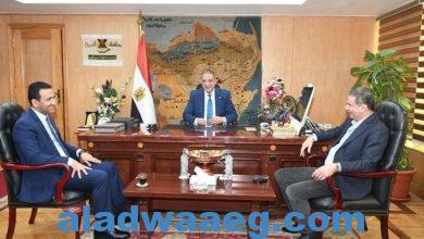 صورة محافظ الفيوم يستقبل رئيس البنك الزراعي المصري لبحث سبل التعاون المشترك