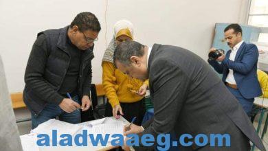 صورة “وزير الدولة للإنتاج الحربي” أدلي بصوته في الانتخابات الرئاسية اليوم