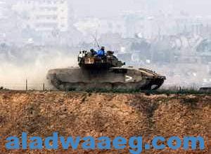 صورة توسيع الوحدات الإسرائيلية لنطاق عملياتها فى المنطقة المحيطة بمدينة خان يونس