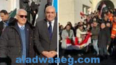 صورة إقبال كبير للجالية على لجنة الانتخابات في السفارة المصرية بهولندا
