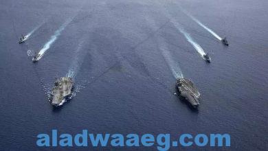 صورة هجوم صاروخي يستهدف المدمرة الأمريكية “لابون” في البحر الأحمر