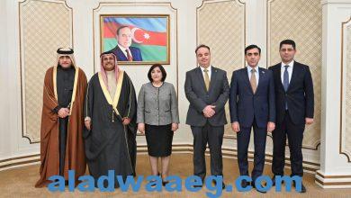 صورة رئيس البرلمان العربي يلتقي رئيسة الجمعية الوطنية لـــــ جمهورية أذربيجان