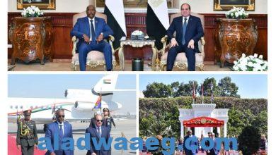 صورة السيد الرئيس يستقبل رئيس مجلس السيادة السودانى