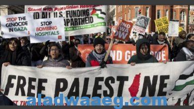 صورة الآلاف يتظاهرون في واشنطن دعماً لغزة