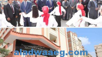 صورة حجازى ومحافظ المنوفية يفتتحان مدرسة المساعي المشكورة الإعدادية الجديدة