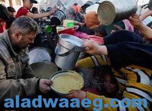 صورة النقص الشديد فى الغذاء ببعض أجزاء قطاع غزة تجاوز بالفعل مستويات المجاعة