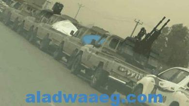 صورة ليبيا.تحرك قوات الحكومة منقضية الولاية من نقاط تجمع حول العاصمة باتجاه منفذ رأس جدير