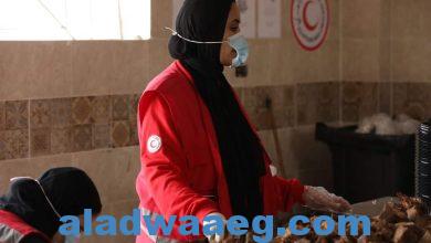 صورة متطوعى الهلال الأحمر المصري بالتعاون و التنسيق مع الهلال الاحمر الفلسطيني