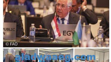 صورة وزير الزراعة يلتقي مع نظرائه السعودي والأردني واللبناني ومدير أكساد على هامش المؤتمر الإقليمي للفاو بالاردن
