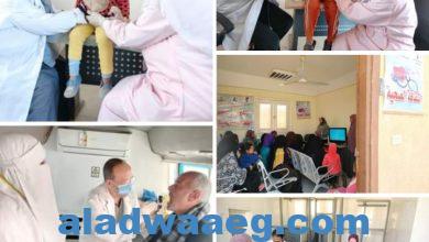صورة توقيع الكشف الطبي على 1301 حالة خلال قافلة طبية بقرية 8 بمركز المنيا