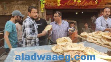 صورة للوقوف علي الالتزام بالاوزان والسعر…حملات علي افران الخبز البلدي والسياحي بالوراق