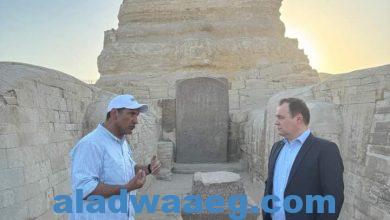 صورة زيارة رئيس وزراء بيلاروسيا للمتحف القومي للحضارة المصرية بالفسطاط ومنطقة أهرامات الجيزة
