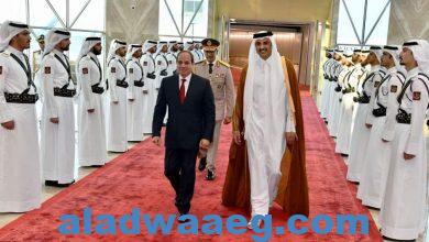 صورة أمير قطر يبحث في إتصال هاتفي مع الرئيس المصري تطورات الوضع بغـ ـزة