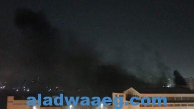 صورة حريق مروع بمنطقة العوايد بالإسكندرية بمخزن شركة أدوية شهير