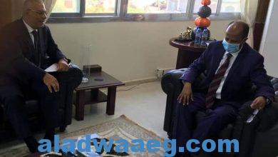 صورة وزير خارجية جيبوتي يستقبل السفير المصري