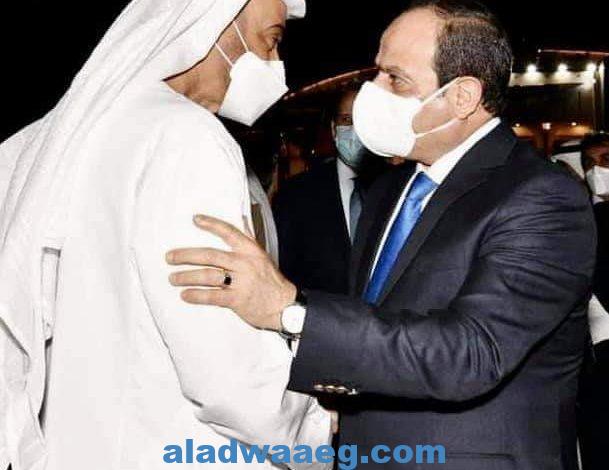 الرئيس السيسي يتلقي تهنئه بالعيد من ولي عهد أبوظبي
