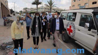 صورة وصول مدير عام اللجنة الدولية للصليب الأحمر إلى غزة