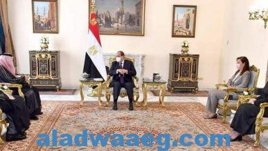 صورة السيد الرئيس يؤكد علي موقف مصر الثابت من دعم أمن واستقرار السعودية الذي يعتبر جزء من أمن مصر القومي