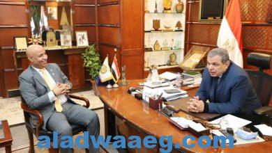 صورة سعفان يلتقي نائب الاتحاد العام للمصريين بالسعودية