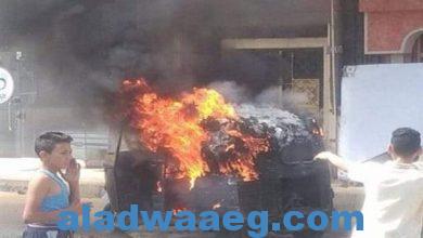 صورة سائق ”توكتوك“ بأشمون يُشعل النار في زميله وراكبين بزجاجة ”بنزين“