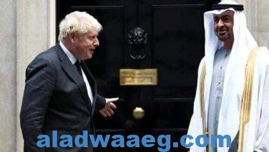 صورة الشيخ محمد بن زايد في زيارة رسمية إلى بريطانيا لبحث مستجدات الشرق الأوسط