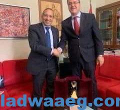 صورة السفير المصري بتيرانا يلتقي مدير المتحف الوطني الألباني