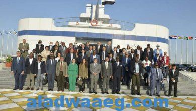صورة الفريق أسامة ربيع يستقبل وفد سفراء الدول الأعضاء بالمنظمة البحرية الدولية IMO