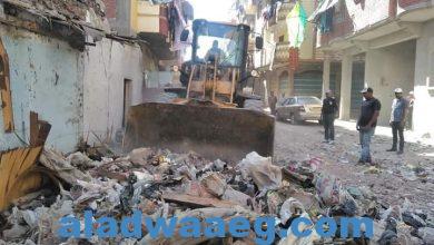 صورة حملة مكبرة لفتح الشوارع وازالة مخالفات البناء علي شبكات الصرف الصحي ببورسعيد