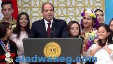 صورة كلمة الرئيس عبد الفتاح السيسي خلال احتفالية قادرون باختلاف..