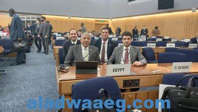 صورة فوز مصر بعضوية مجلس المنظمة البحرية الدولية الفئة (C) بعد حصولها على المركز الثاني بعدد أصوات 135 صوت من 159 صوت صحيح.