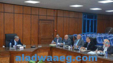 صورة محافظ المنيا يناقش مع أعضاء مجلس الشيوخ عدد من القضايا والطلبات