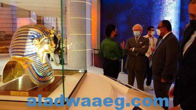 صورة ملك السويد يزور الجناح المصري المشارك في معرض إكسبو دبي 2020.