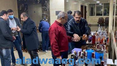 صورة جمارك القاهرة تحرر 5 محاضر ضبط لعدد من زجاجات المشروبات الكحولية الأجنبية الصنع الغير خالصة الضرائب والرسوم.