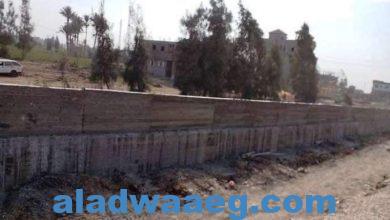 صورة محافظ الشرقية يُتابع أعمال استكمال إنشاء حائط ساند على طريق جسر مصرف رمسيس بمركز الحسينية