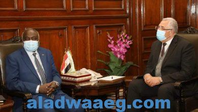 صورة وزير الزراعة يبحث مع وزير المالية والتخطيط الاقتصادي السوداني التعاون في مجال التدريب وبناء القدرات والتمويل الزراعي.