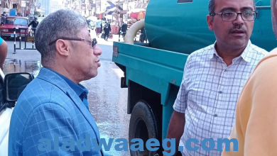 صورة الاستاذ اشرف احمد حسن رئيس حي أول طنطا يتابع حمله اشغالات ونظافه بمحيط الكنائس