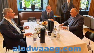 صورة في مُستهل زيارته الجارية إلى كوبنهاجن… وزير الخارجية سامح شكري يعقد لقاءً ثلاثياً مع وزير المناخ الدنماركي ووزير الدولة البريطاني