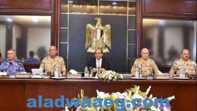 صورة السيسي يترأس اجتماع المجلس الأعلى للقوات المسلحة