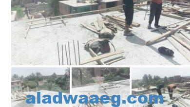 صورة إزالة حالة تعدي بالبناء في المهد بالبياضية جنوب محافظة الاقصر..بالصور