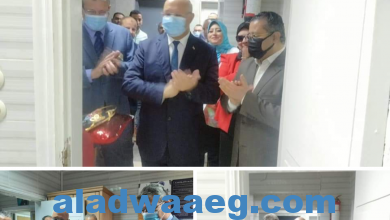 صورة رئيس جامعة بنها يفتتح وحدة المرأة الآمنة بالمستشفى الجامعى