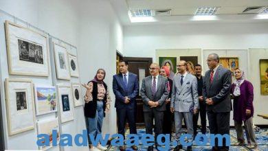 صورة افتتاح معرض مهارات وفنون مصريه بجامعه اسيوط 