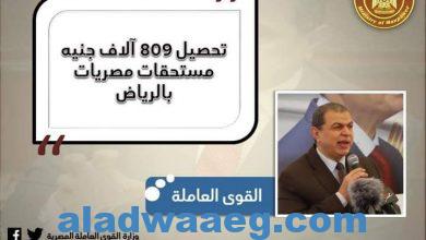 صورة القوى العاملة: تحصيل 809 آلاف جنيه مستحقات مصريات بالرياض