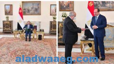 صورة الرئيس السيسي يستقبل وزير خارجية الجمهورية الجزائرية الديمقراطية الشعبية