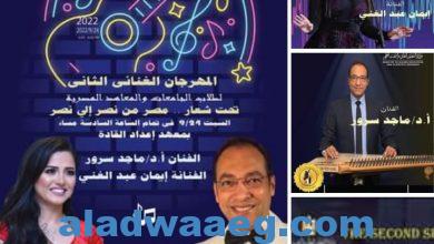 صورة الحفل الافتتاحي للمهرجان الموسيقي الثاني لطلاب الجامعات والمعاهد المصرية