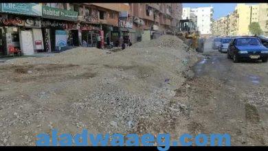 صورة استمرار أعمال تطوير و رفع كفاءة و رصف شوارع منطقة شباب المدينة بحي الزهور ببورسعيد